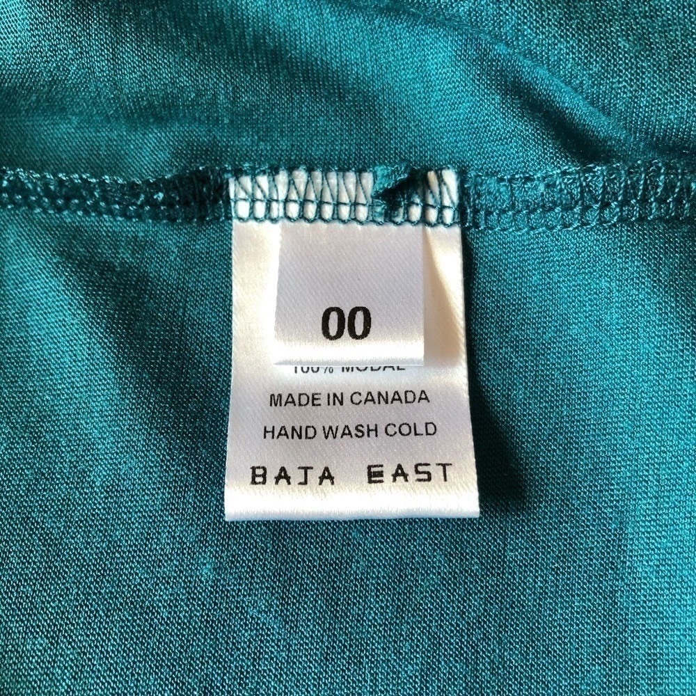 Baja East 100% Modal Short-sleeve Lagenlook Maxi Dress Size X-Small - Picture 9 of 10